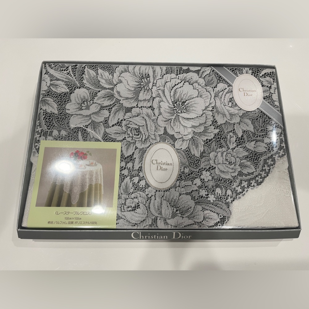 Christian Dior vintage table cover